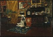 William Merrit Chase Studio Interior oil on canvas